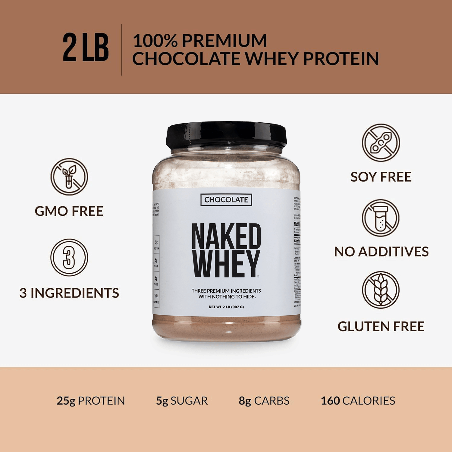 Chocolate Whey Protein Powder - Chocolate