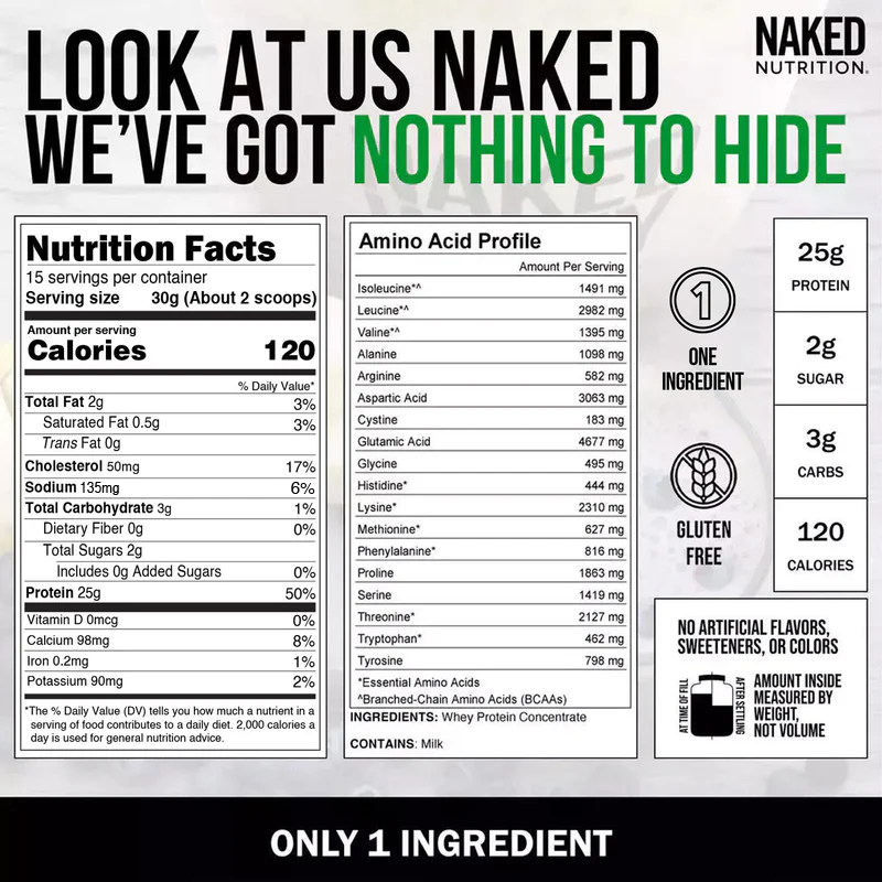 Grass Fed Whey Protein Powder - Unflavored