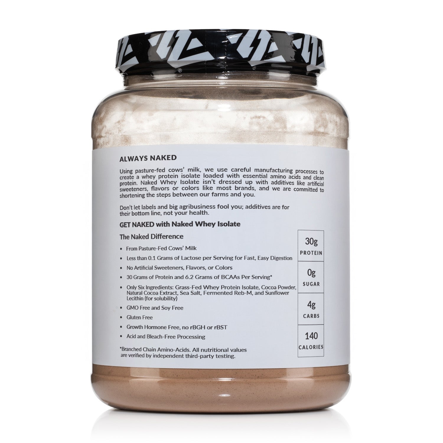 Chocolate Grass-Fed Whey Isolate Protein Powder - Chocolate