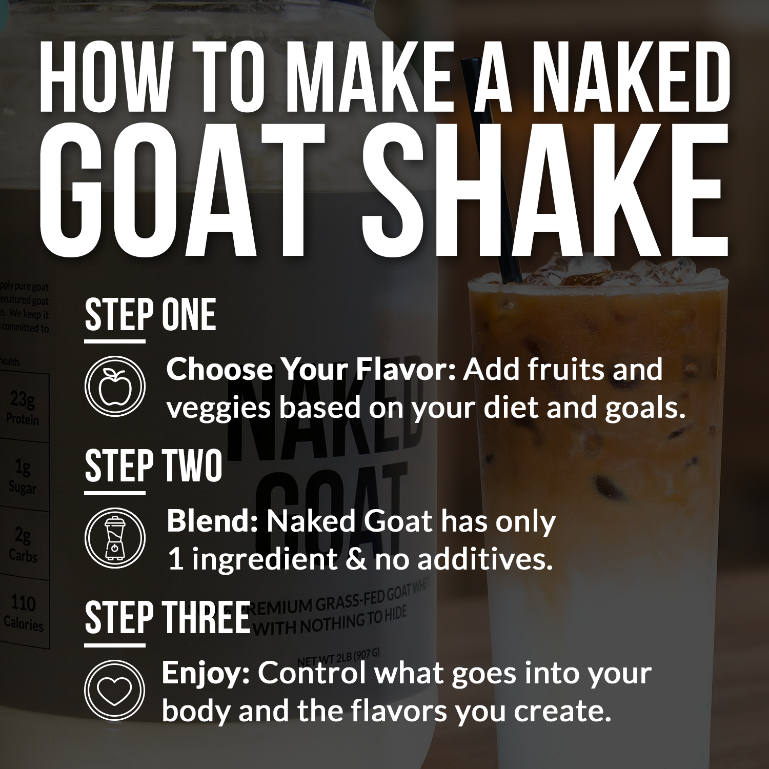 Goat Whey Protein Powder - Unflavored