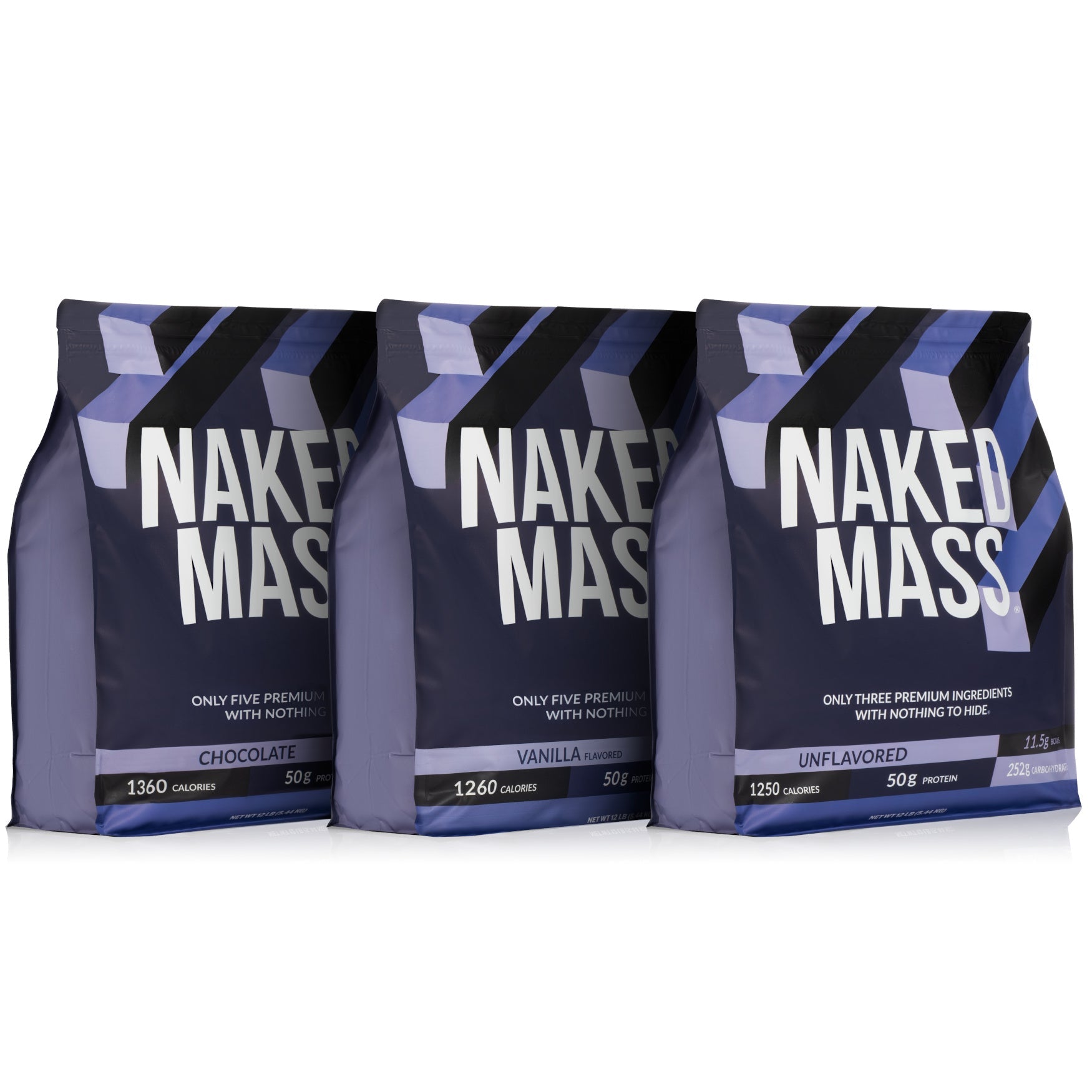 Mass Gainer Protein Supplement - Unflavored 12LB